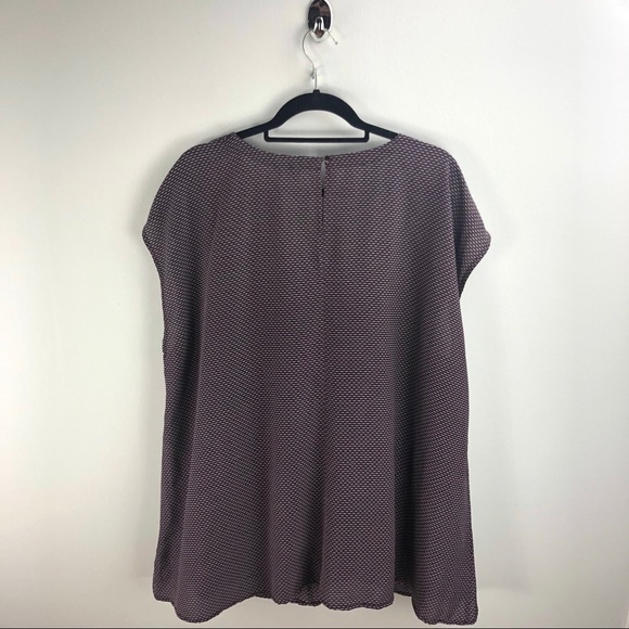 🚫SOLD Eileen Fisher NEW Printed Silk Top Size 3X - Picture 6 of 6